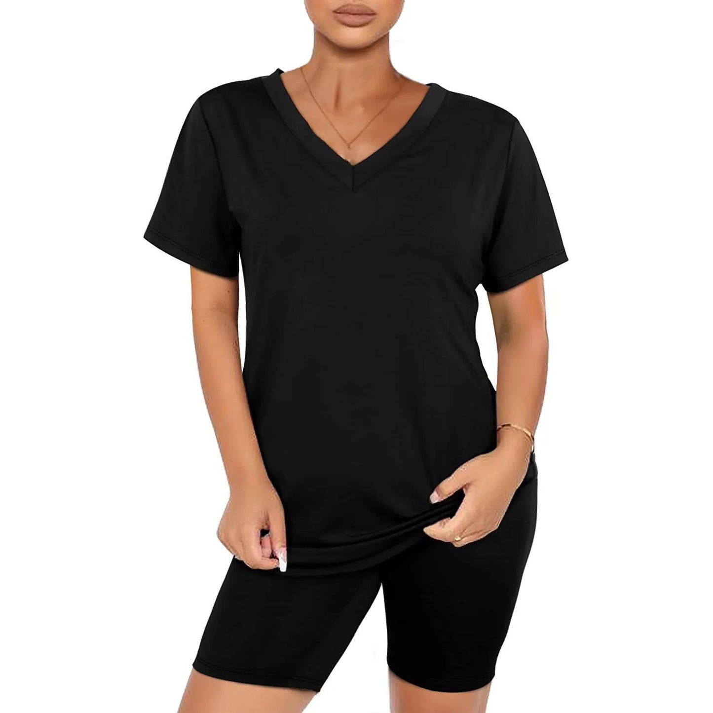 Wendy. V-neck Lounge Short Set